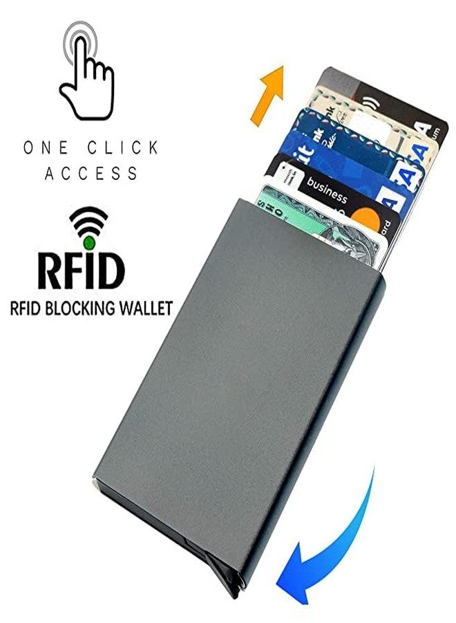 Stealodeal Slim Aluminium Pop Up Debit & Credit & ATM Men/Womwn Card Holder for Men & Women - Image 4